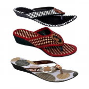 Women Multi color Flats Sandal (PM Traders)