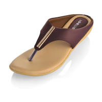 women-brown-flats-sandal